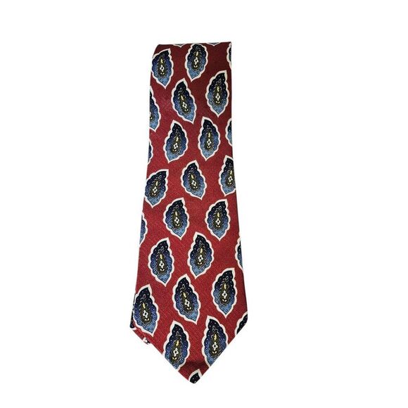 Vintage Villa Bugatti 100% Silk Paisley Tie - Picture 2 of 7